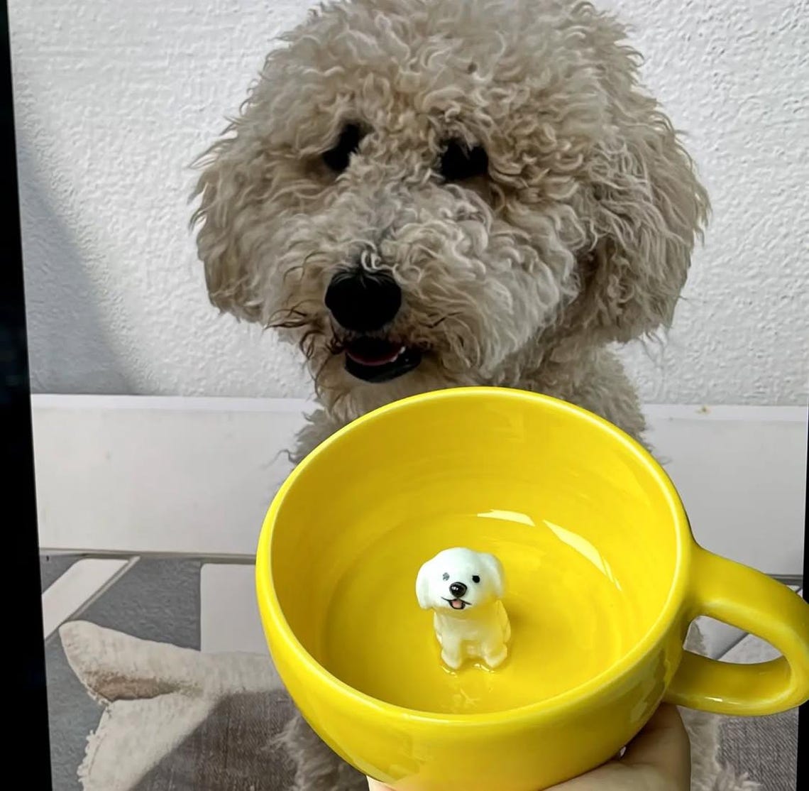 Custom Pet Figurine Mug Christmas Keepsake Gift for Dog Cat Lovers