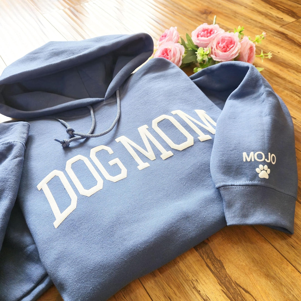 Sudadera Fur Mama personalizada con nombres de mascotas en la manga, regalo para amantes de las mascotas