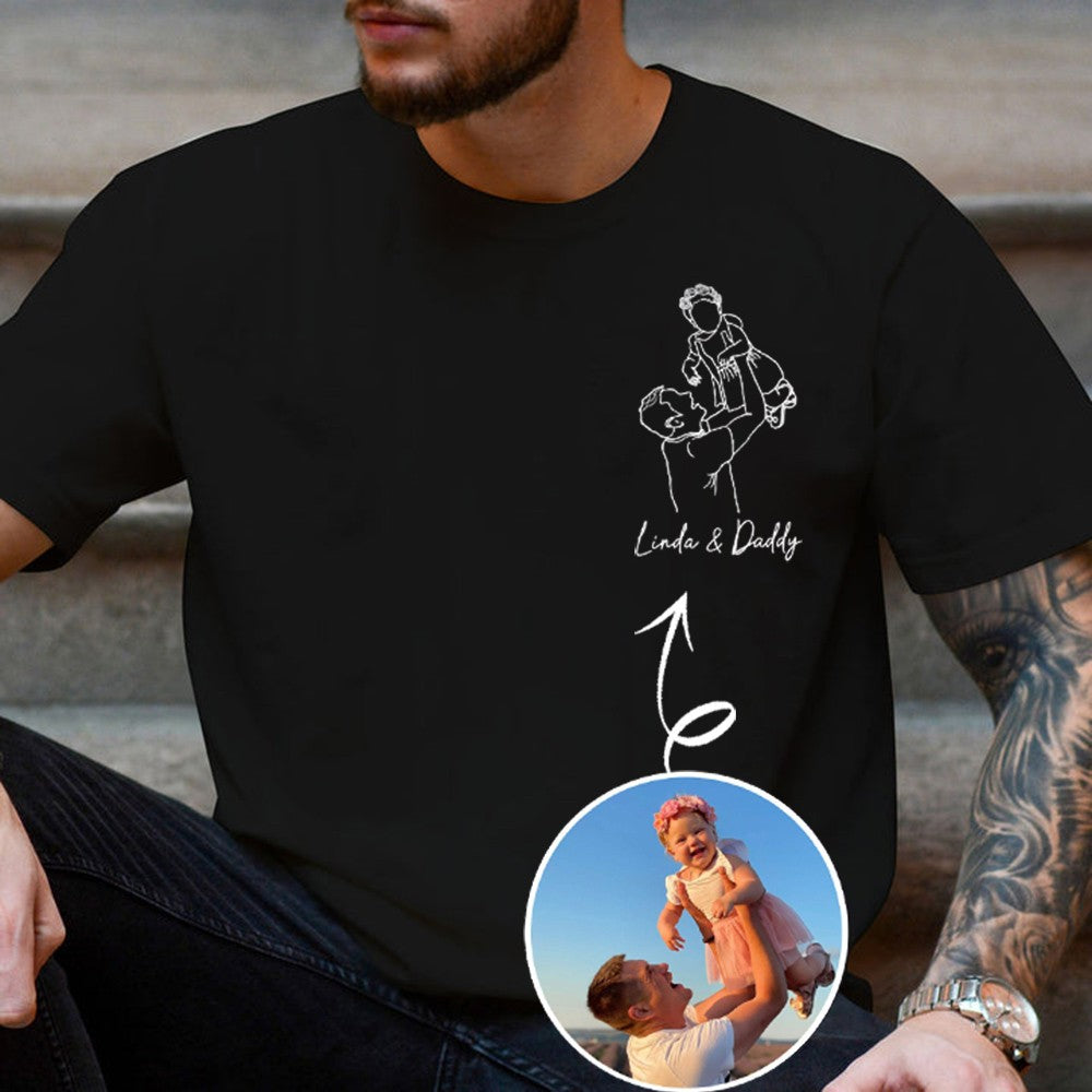 Sudadera con capucha bordada personalizada para papá con nombre del niño y fecha de nacimiento para el Día del Padre