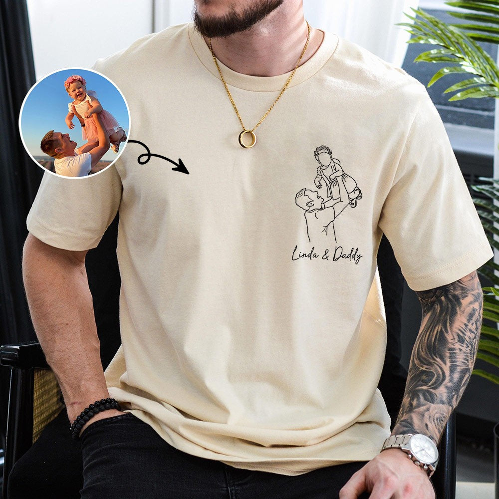 Sudadera con capucha bordada personalizada para papá con nombre del niño y fecha de nacimiento para el Día del Padre