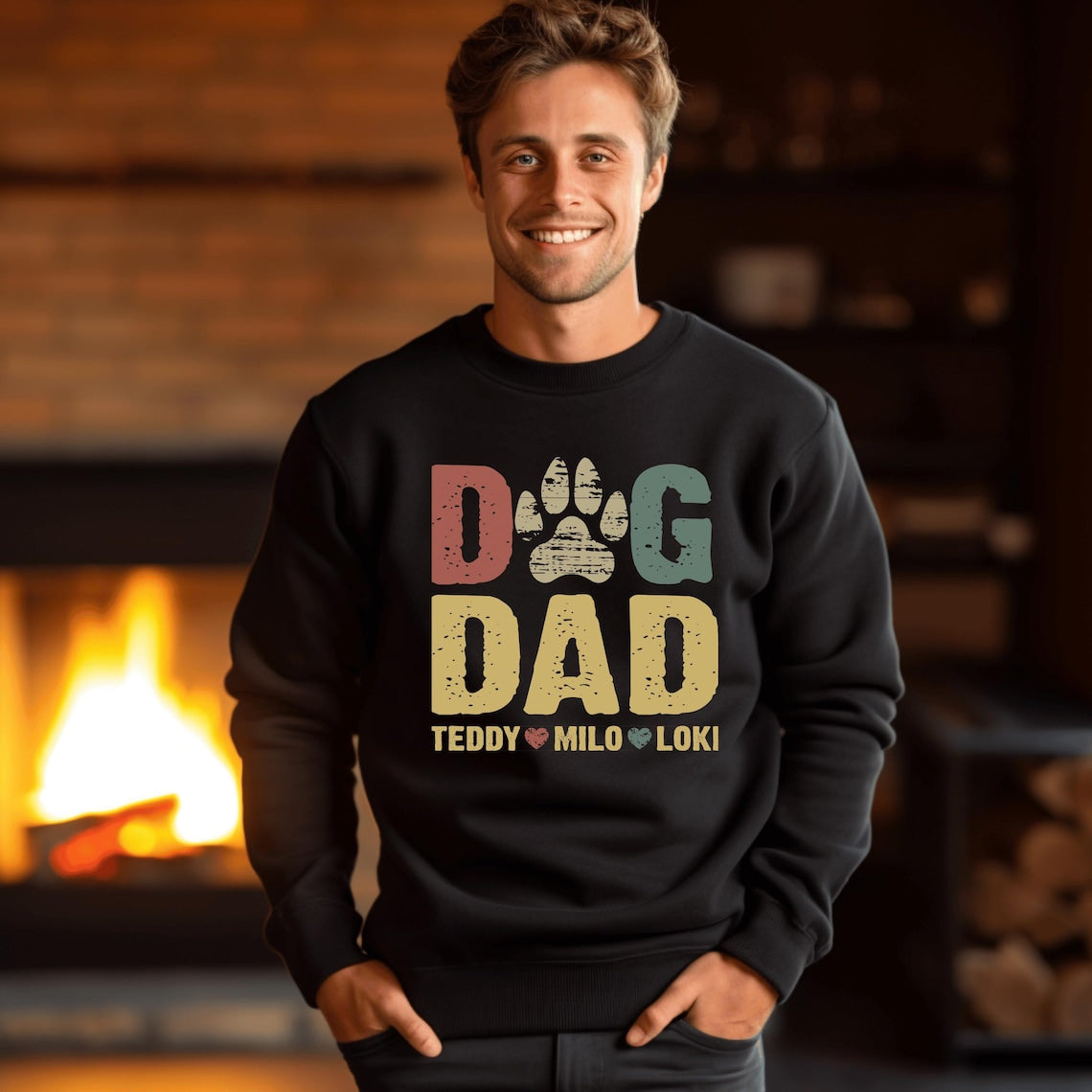 Sudadera personalizada con el rostro y el nombre de tu mascota, regalo para amantes de las mascotas