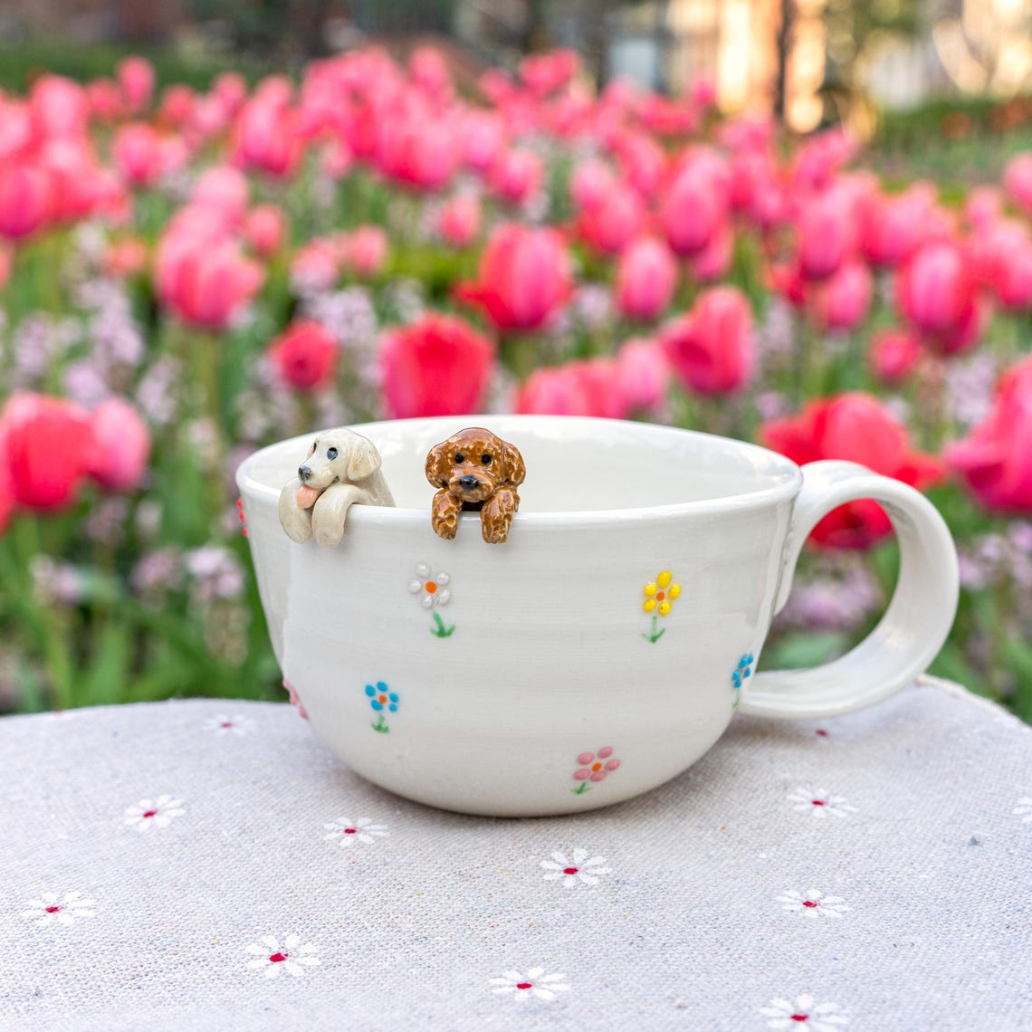 Personalized Pet Figure Mug Birthday Christmas Keepsake Gift for Dog Cat Lovers