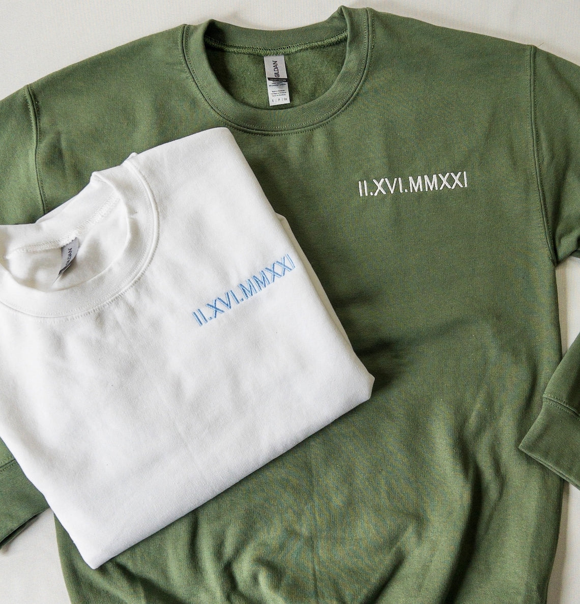 Sudadera con capucha a juego con números romanos bordados personalizados, regalos para parejas del Día de San Valentín