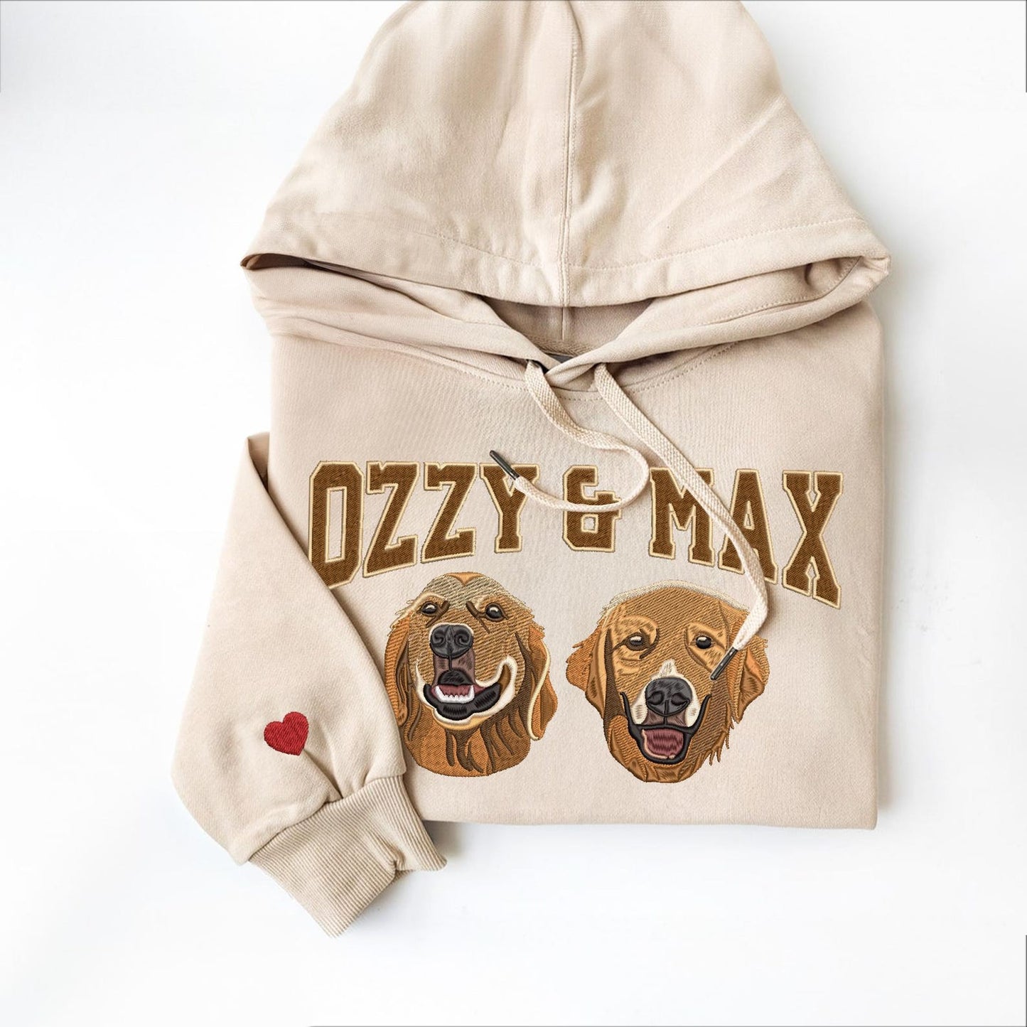 Sudadera personalizada con el nombre y la cara de tu mascota bordada para amantes de las mascotas
