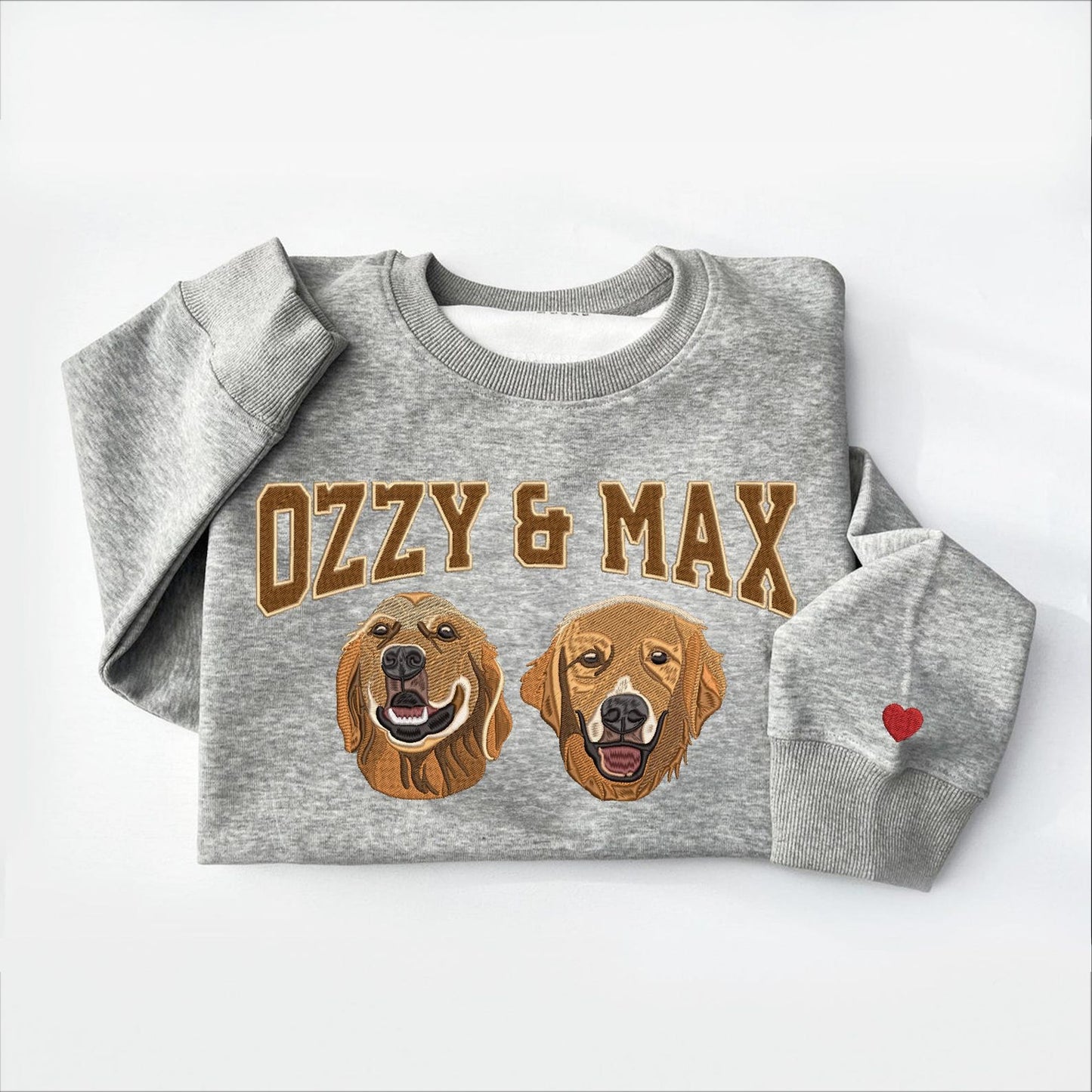 Sudadera personalizada con el nombre y la cara de tu mascota bordada para amantes de las mascotas