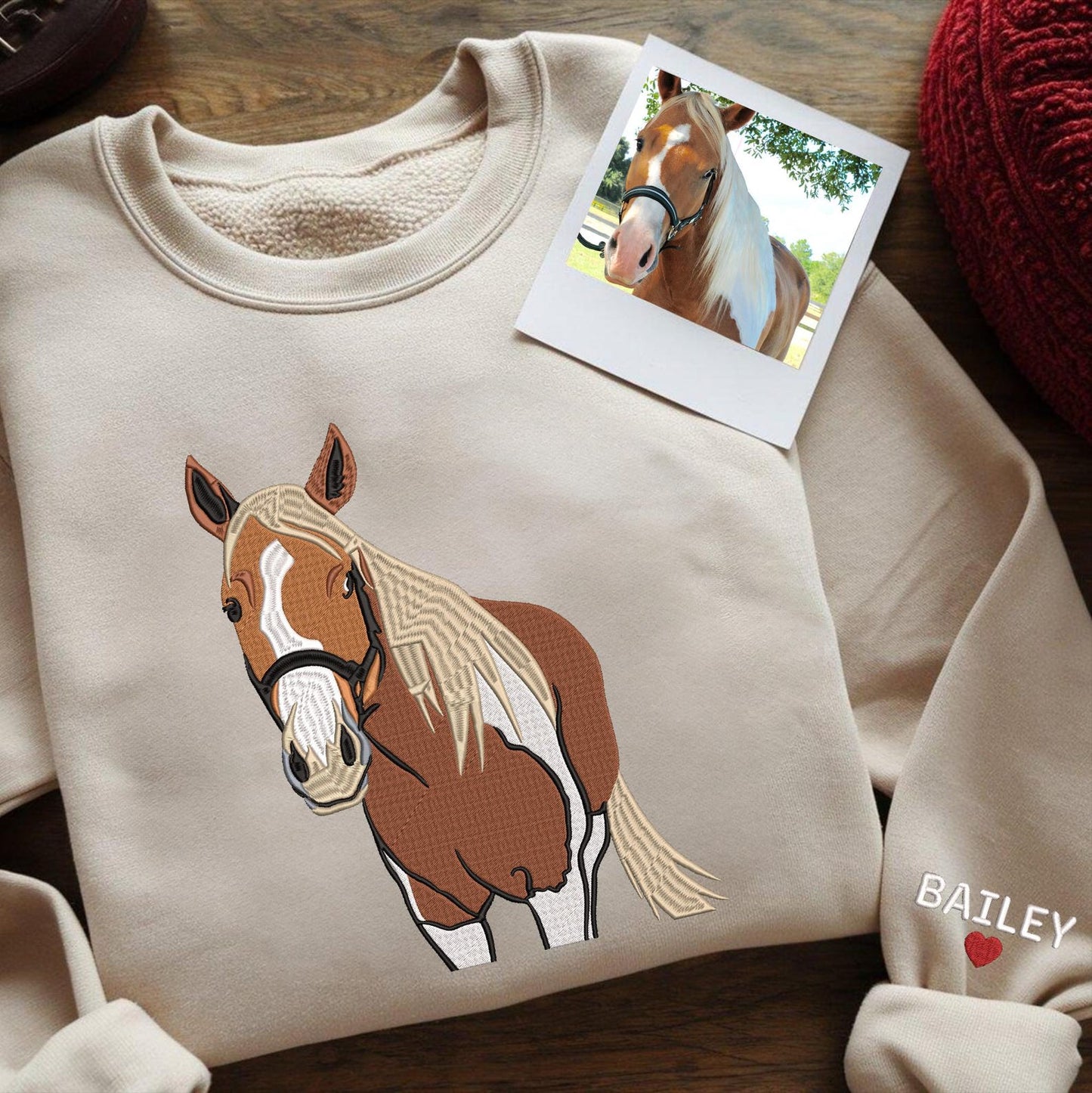 Sudadera personalizada con el nombre y la cara de tu mascota bordada para amantes de las mascotas