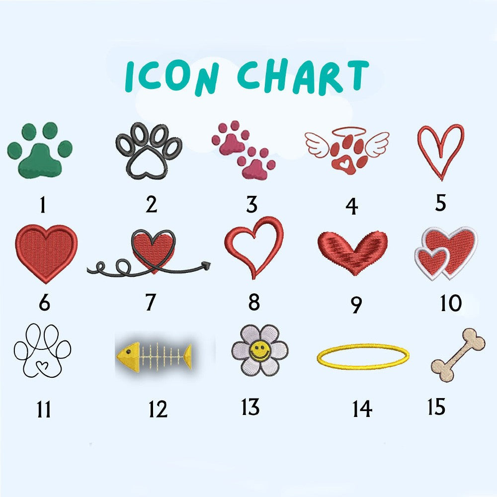 Custom Embroidered Pet Portraits Simple Icons Sweatshirt Christmas Keepsake Gift For Dog Cat Owner