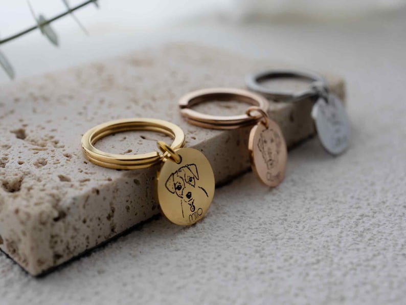 Personalisiertes Gedenkschild für Haustierhalsband mit Haustierohr und Namen, Geschenk für Tierliebhaber