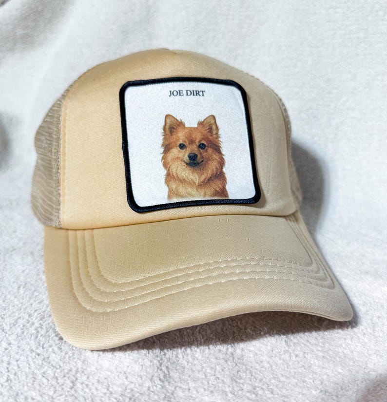 Personalized Pet Foam Trucker Hat | Foam Patch Cap with Photo & Name | Summer Beach Gift for Pet Lovers