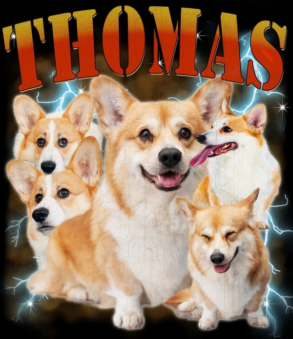 Custom Photo Vintage Tee For Pet Lovers