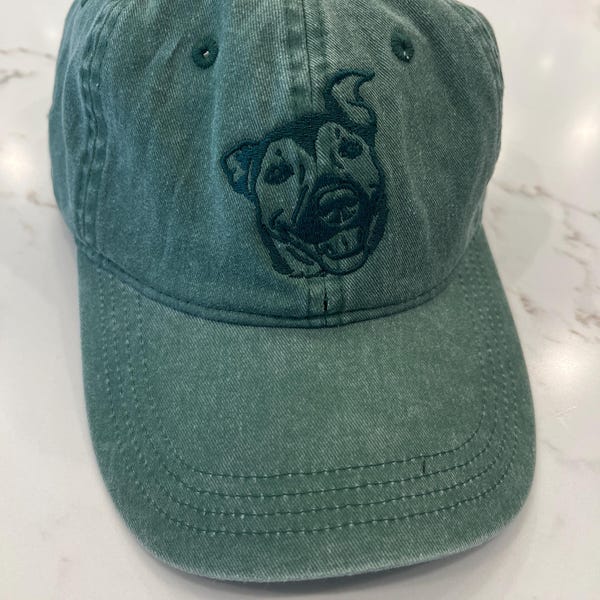 Personalisierte Haustier Ohren Lineart Leder Patch Hut Baseball-Cap für Tierliebhaber