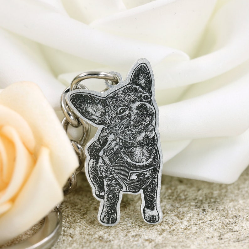 Personalisiertes Gedenkschild für Haustierhalsband mit Haustierohr und Namen, Geschenk für Tierliebhaber