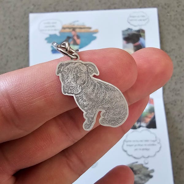 Personalisiertes Gedenkschild für Haustierhalsband mit Haustierohr und Namen, Geschenk für Tierliebhaber