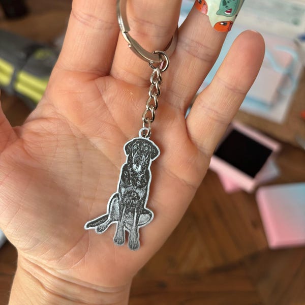 Personalisiertes Gedenkschild für Haustierhalsband mit Haustierohr und Namen, Geschenk für Tierliebhaber