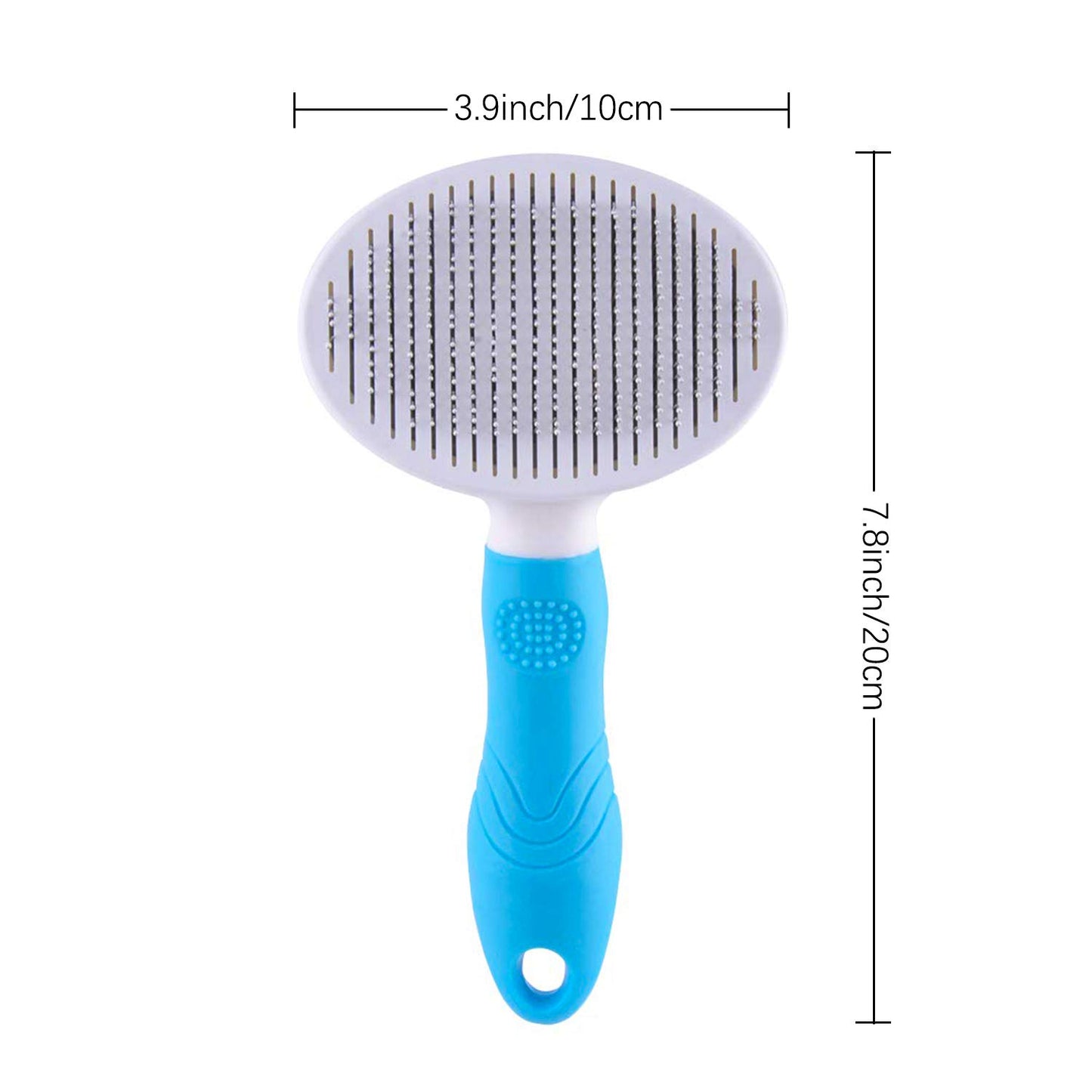 Self-Cleaning Slicker Brush for Cats & Dogs – Easy Grooming Tool for Shedding, Undercoat & All Hair Types