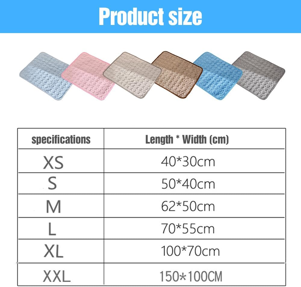 Breathable Cooling Mat for Dogs & Cats – Soft Summer Pet Pad, Washable & Foldable
