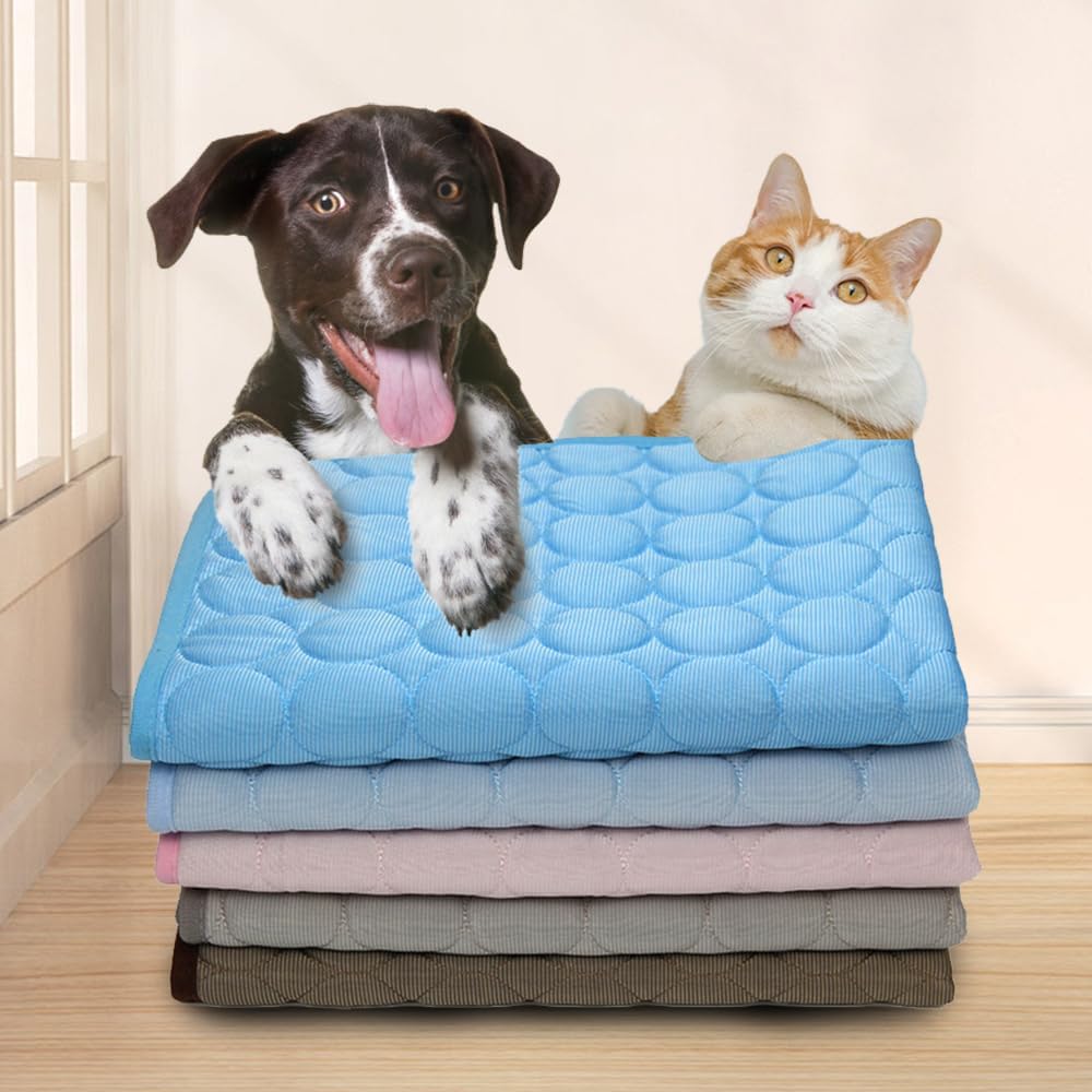 Breathable Cooling Mat for Dogs & Cats – Soft Summer Pet Pad, Washable & Foldable