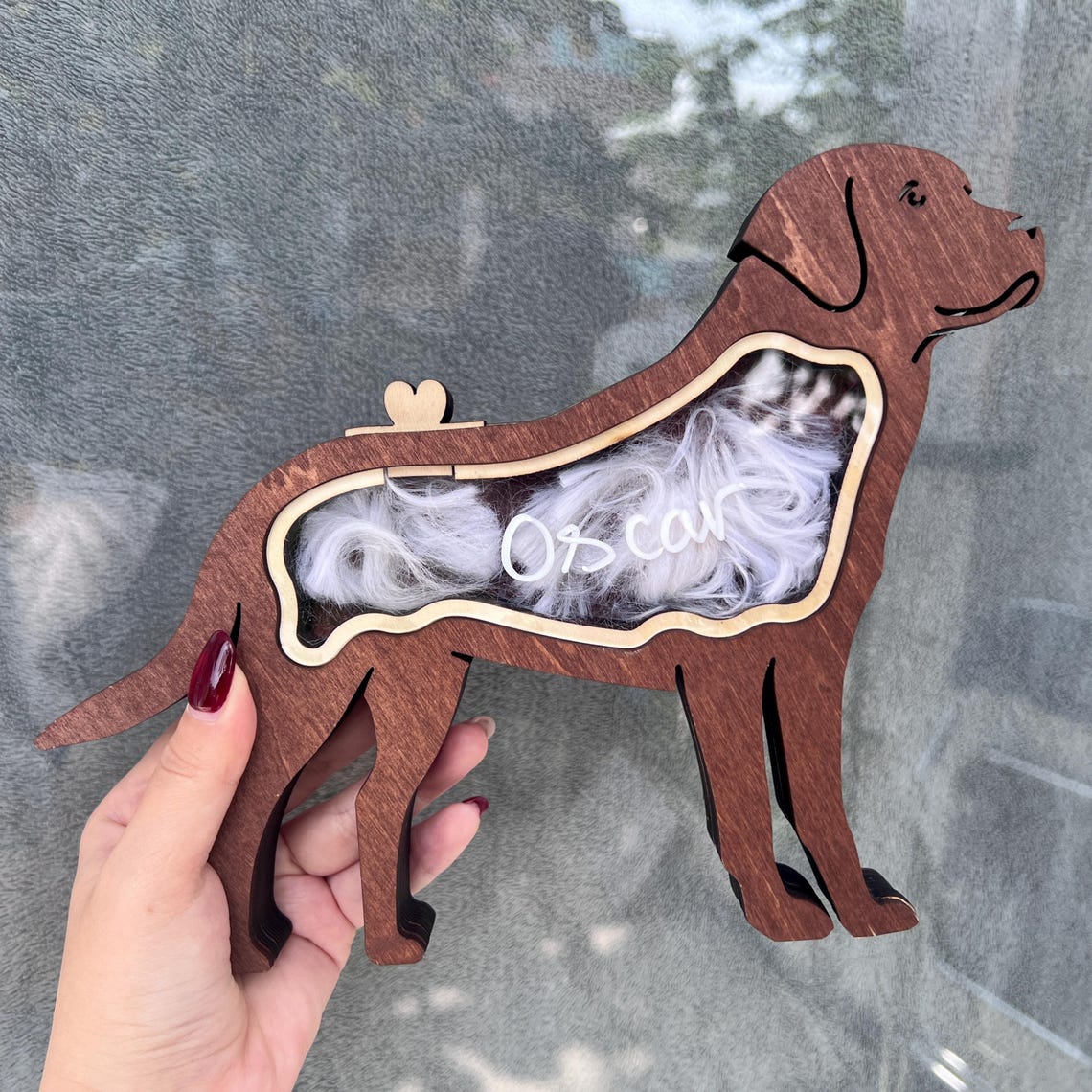 Personalisiertes besticktes Haustiergesicht und Haustiername Sweatshirt Hundeportrait bestickt Crewneck Haustierliebhaber Geschenk