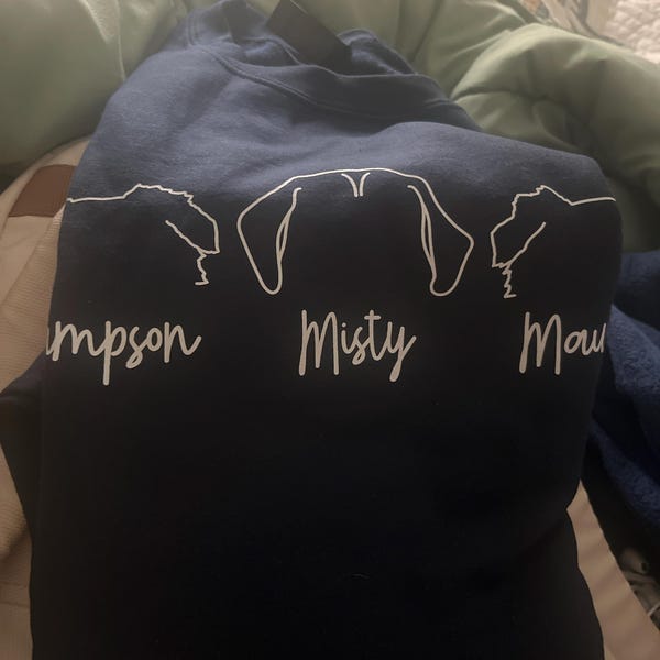 Sudadera personalizada con bordado de cara y nombre de mascota, foto de perro y gato, regalo para amantes de las mascotas