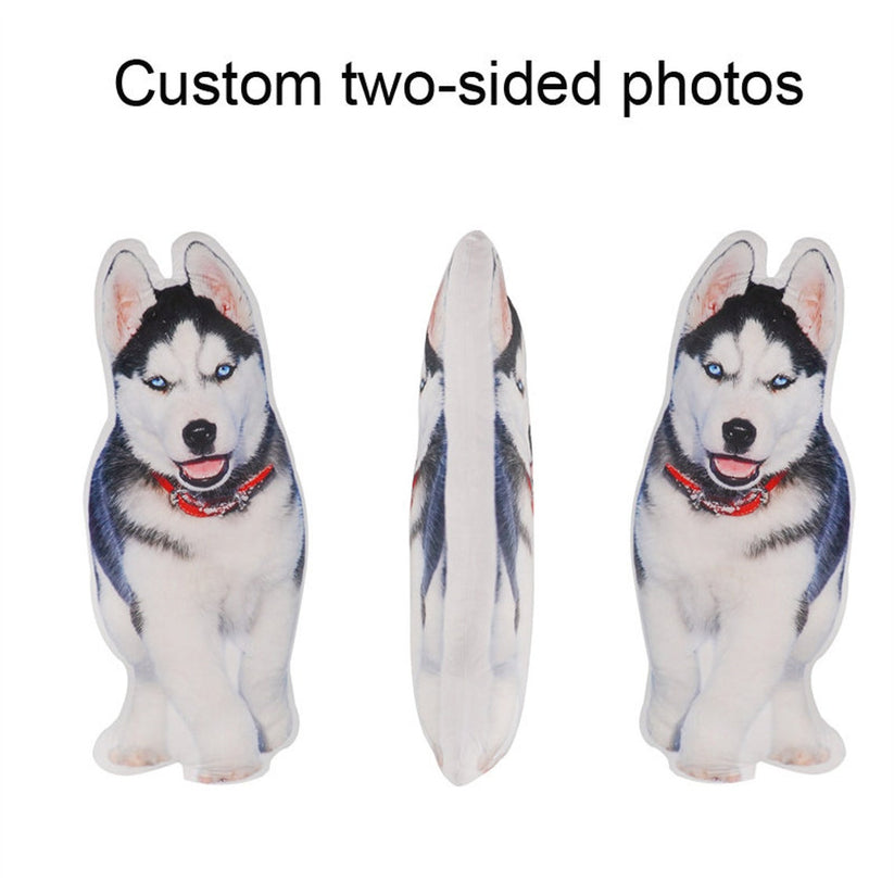 Personalized 3D Pet Pillow from Photo Custom Dog/Cat Shaped Pillow Unique Pet Gift for Animal Lover