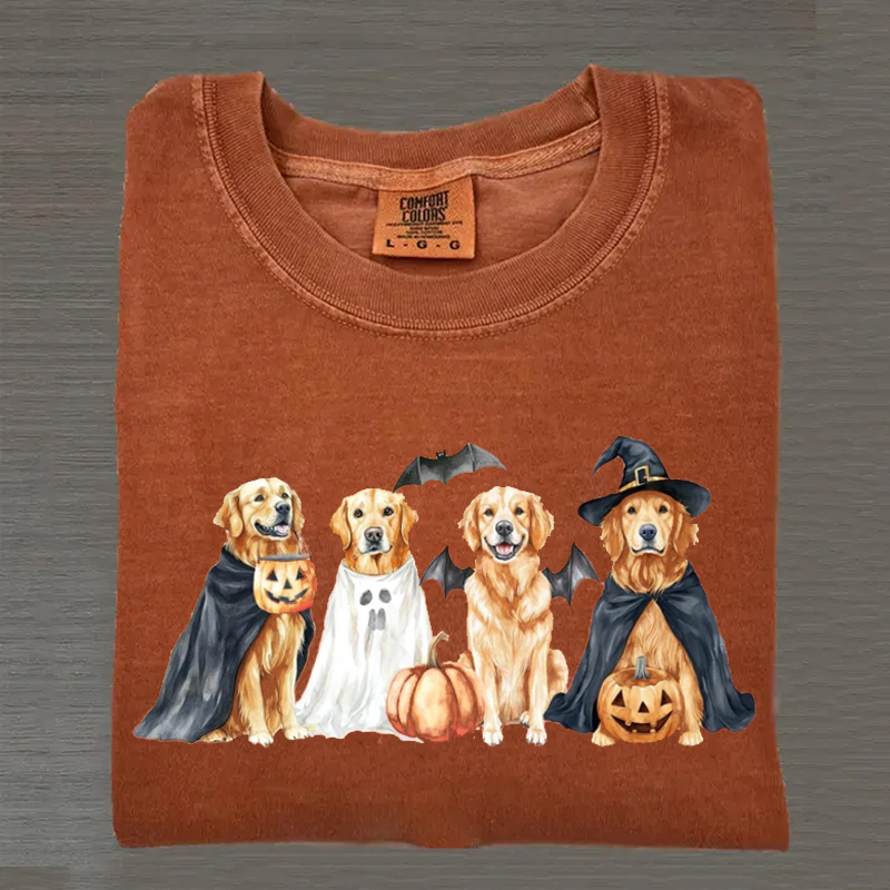 Sweat-shirt Golden Retriever d'Halloween, sweat à capuche saison effrayante, cadeau unique pour les amoureux des animaux