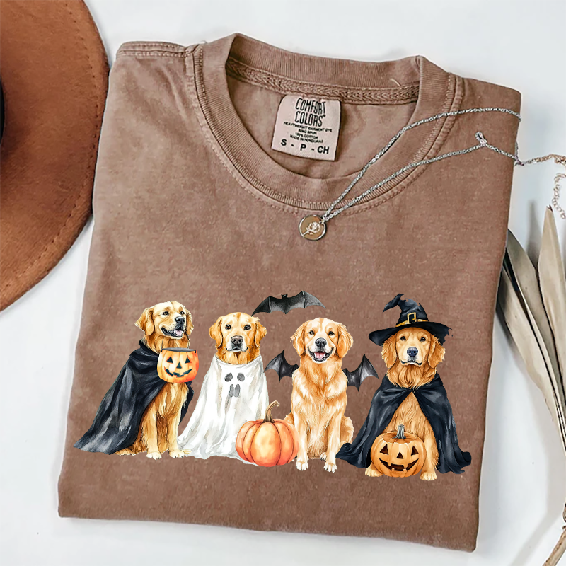 Sweat-shirt Golden Retriever d'Halloween, sweat à capuche saison effrayante, cadeau unique pour les amoureux des animaux