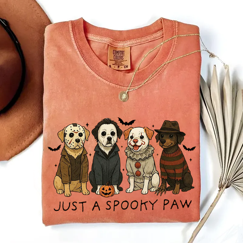 Sweat-shirt d'Halloween pour chien Just a Spooky Paw, sweat à capuche de saison effrayante, cadeau unique pour les amoureux des animaux