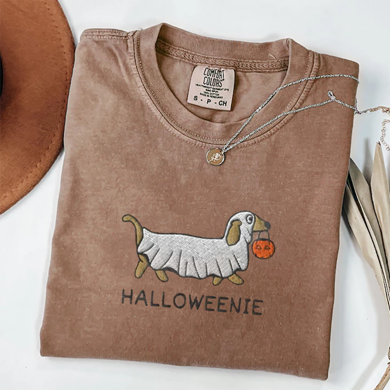 Sweat-shirt fantôme d'Halloween teckel à capuche saison effrayante, cadeau unique pour les amoureux des animaux