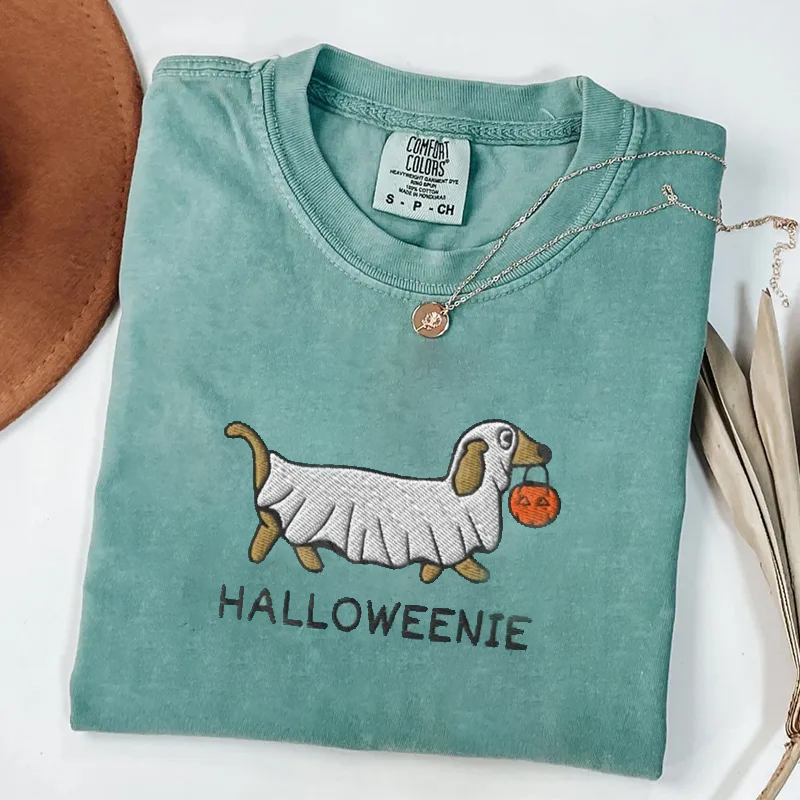 Sweat-shirt fantôme d'Halloween teckel à capuche saison effrayante, cadeau unique pour les amoureux des animaux