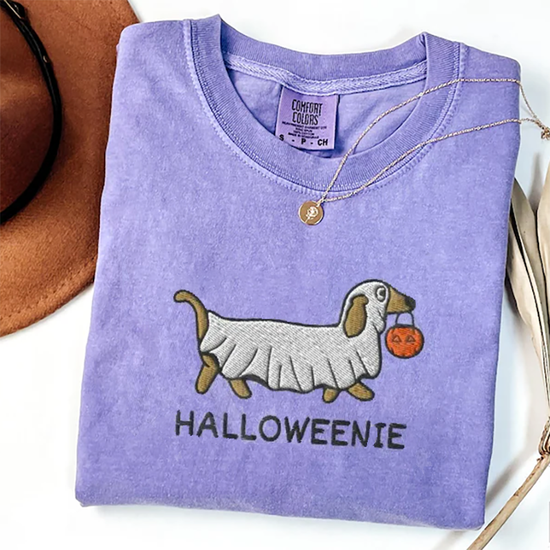 Sweat-shirt fantôme d'Halloween teckel à capuche saison effrayante, cadeau unique pour les amoureux des animaux