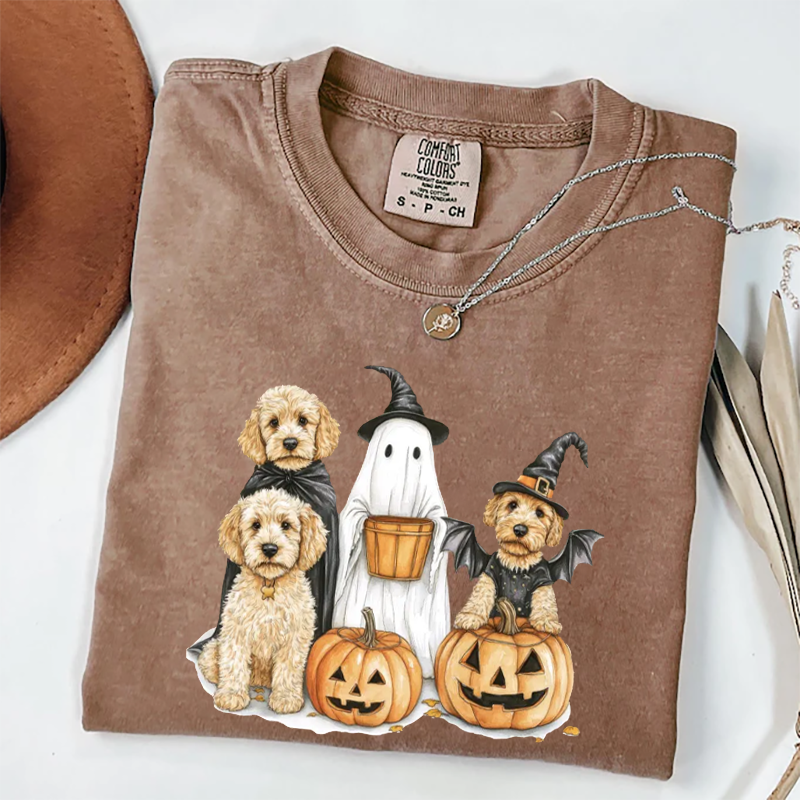 Sweat-shirt Goldendoodle d'Halloween, sweat à capuche de saison effrayante, cadeau d'Halloween pour les amoureux des animaux