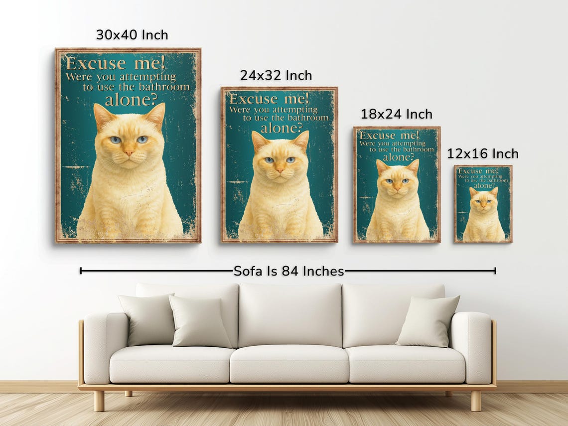 Custom Funny Dog Bathroom Sign Personalized Pet Portrait Gift for Dog Lovers