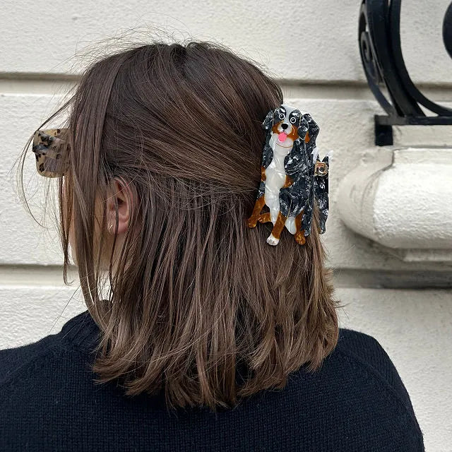 Custom Dog Portrait Hair Clip – Unique Gift for Dog Mom & Pet Lovers