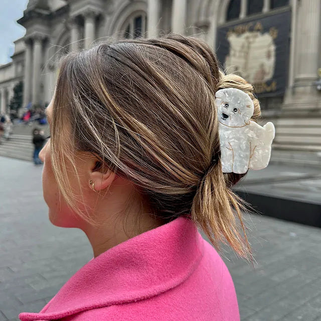 Custom Dog Portrait Hair Clip – Unique Gift for Dog Mom & Pet Lovers