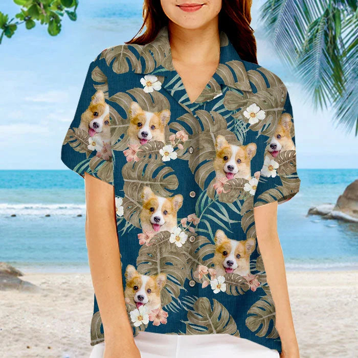 Cara de mascota bordada personalizada y nombre de mascota sudadera retrato de perro bordado cuello redondo regalo amante de las mascotas