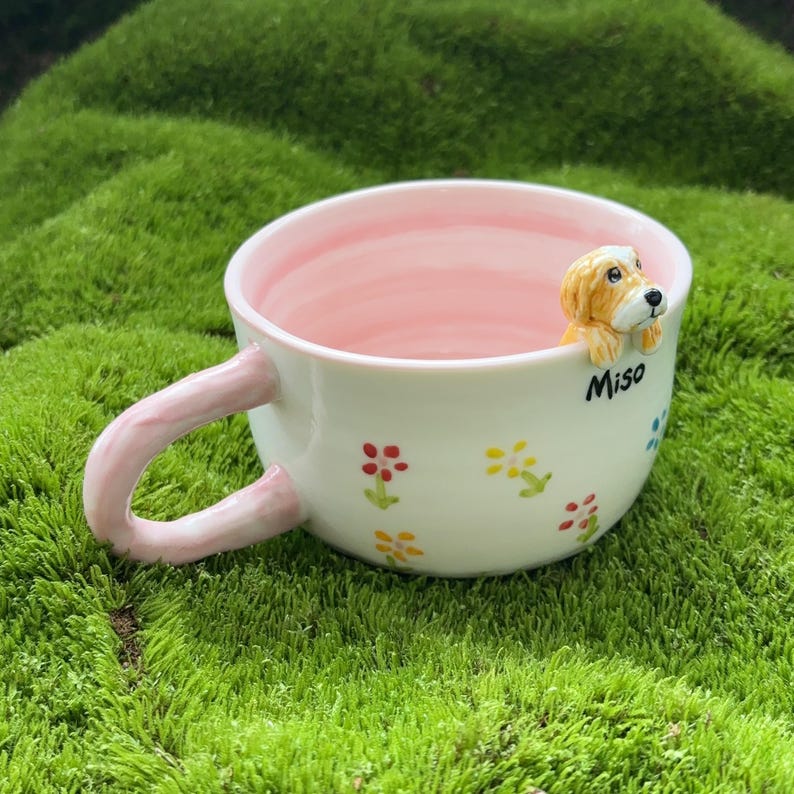 Personalized Dog Figure Mug Custom Dog Photo Mug Mother's Day Gift for Dog Mom