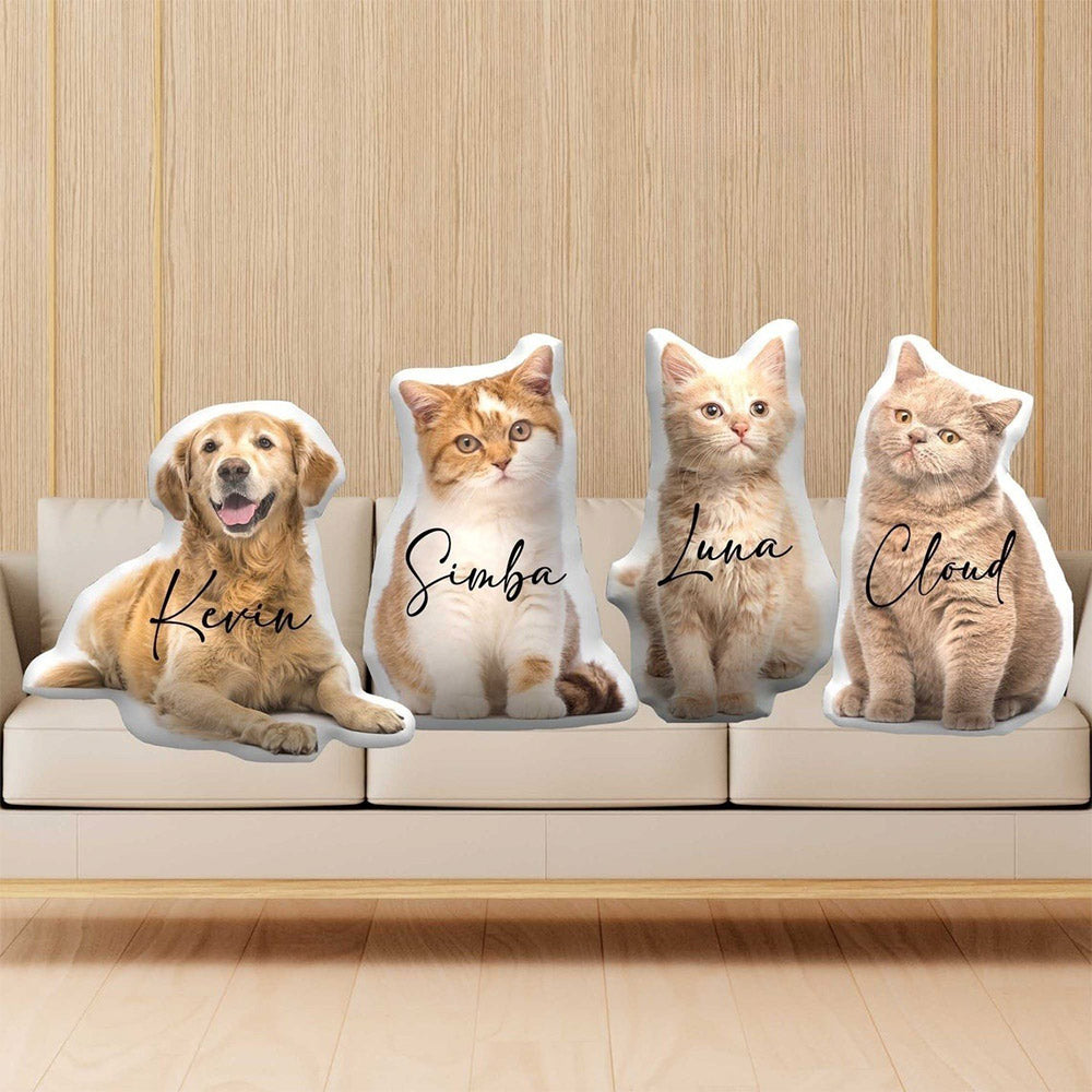 Custom Pet Shaped Pillow Christmas Gift Pet Memorial Gift for Pet Lovers