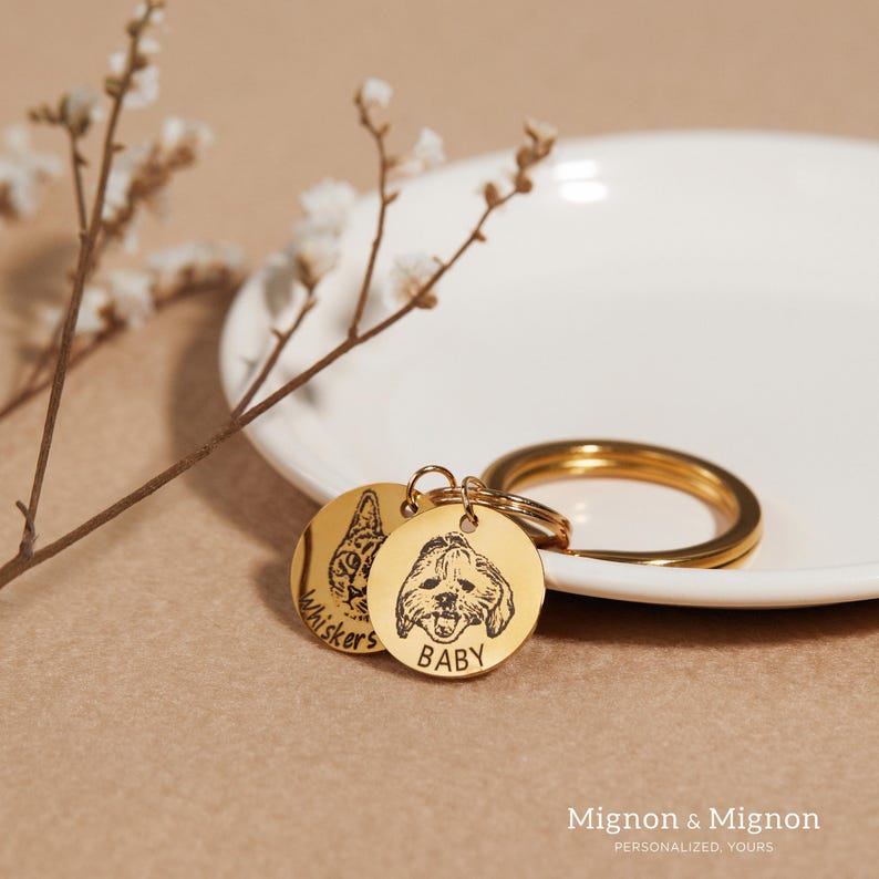 Letrero conmemorativo personalizado para collar de mascota con oreja y nombre, regalo para amantes de las mascotas