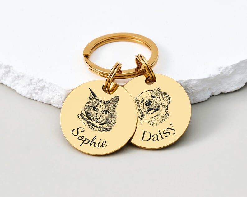 Personalisiertes Gedenkschild für Haustierhalsband mit Haustierohr und Namen, Geschenk für Tierliebhaber