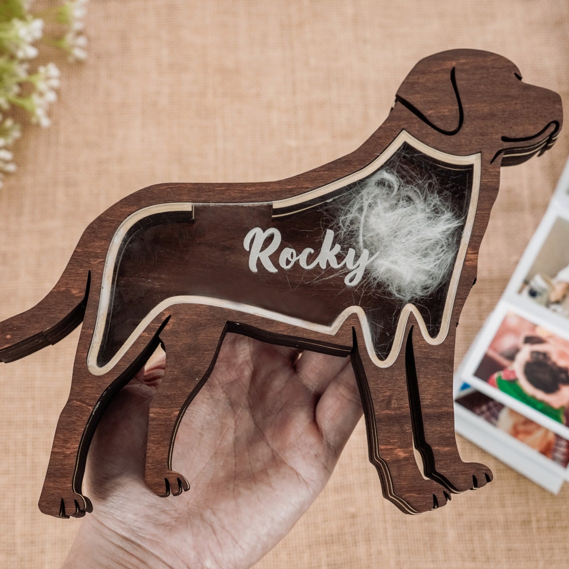 Personalisiertes besticktes Haustiergesicht und Haustiername Sweatshirt Hundeportrait bestickt Crewneck Haustierliebhaber Geschenk