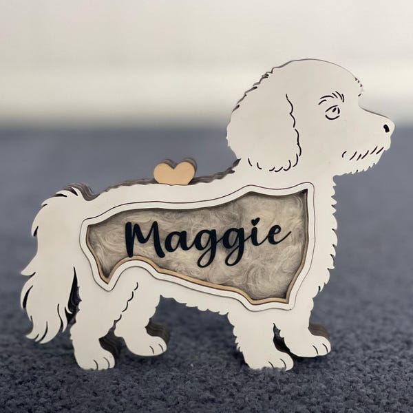 Personalisiertes besticktes Haustiergesicht und Haustiername Sweatshirt Hundeportrait bestickt Crewneck Haustierliebhaber Geschenk