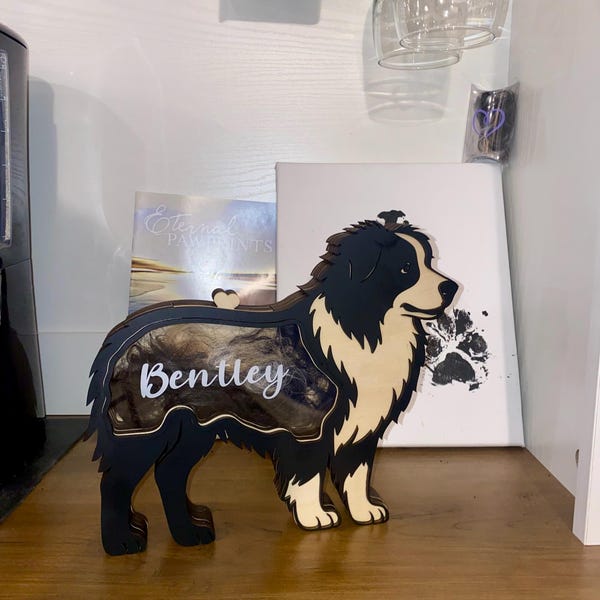 Personalisiertes besticktes Haustiergesicht und Haustiername Sweatshirt Hundeportrait bestickt Crewneck Haustierliebhaber Geschenk