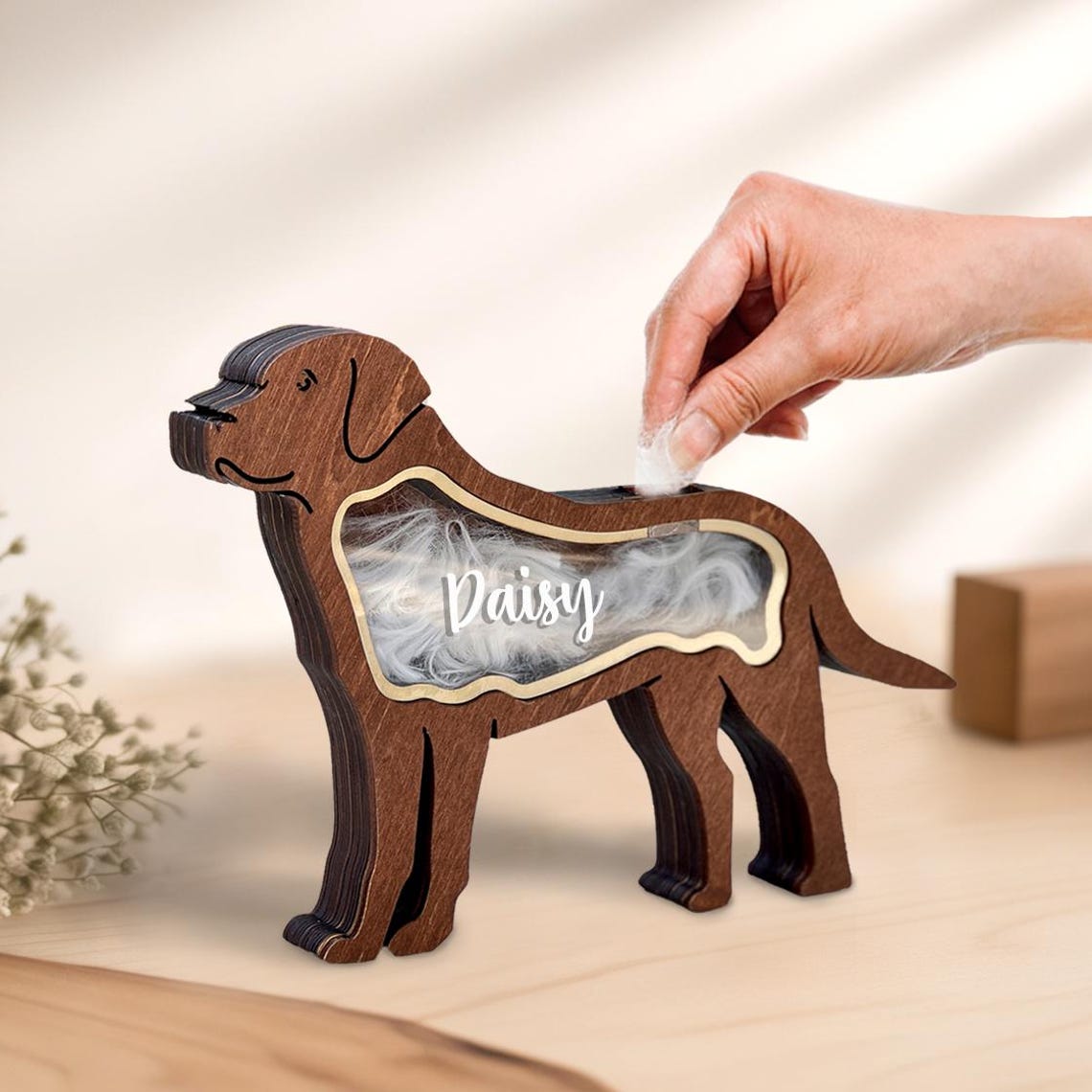 Personalisiertes besticktes Haustiergesicht und Haustiername Sweatshirt Hundeportrait bestickt Crewneck Haustierliebhaber Geschenk