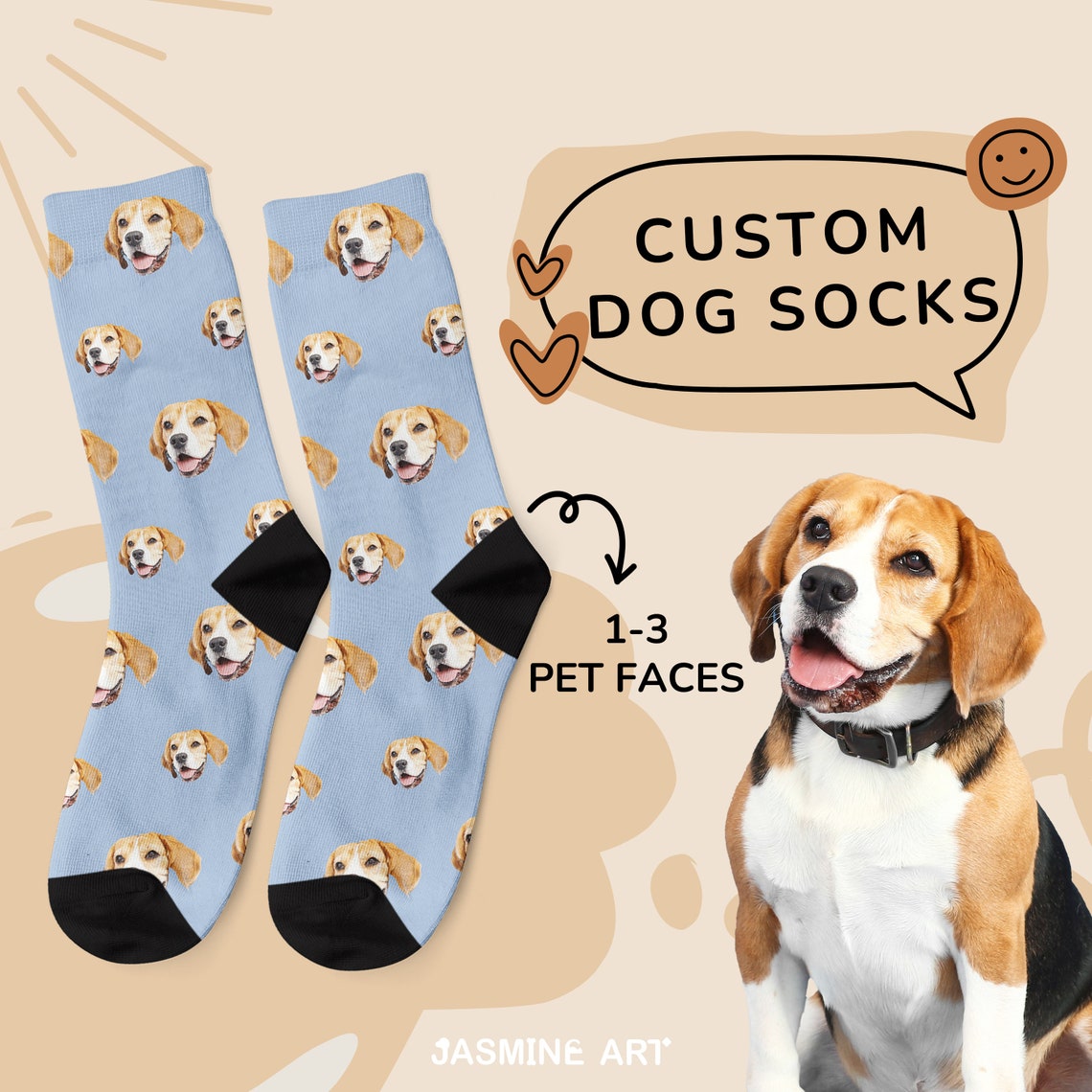 Cara de mascota bordada personalizada y nombre de mascota sudadera retrato de perro bordado cuello redondo regalo amante de las mascotas