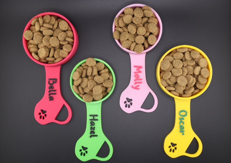 Personalized Dog Food Scoop with Name Gift for Dog Lover