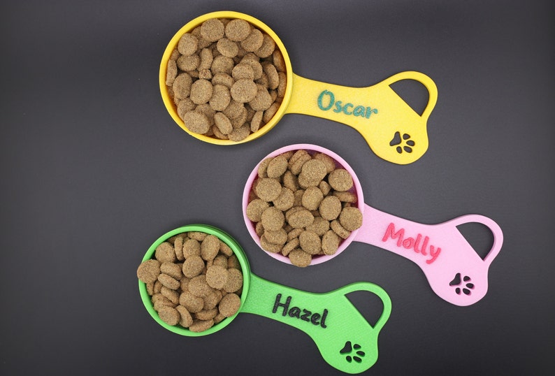 Personalized Dog Food Scoop with Name Gift for Dog Lover