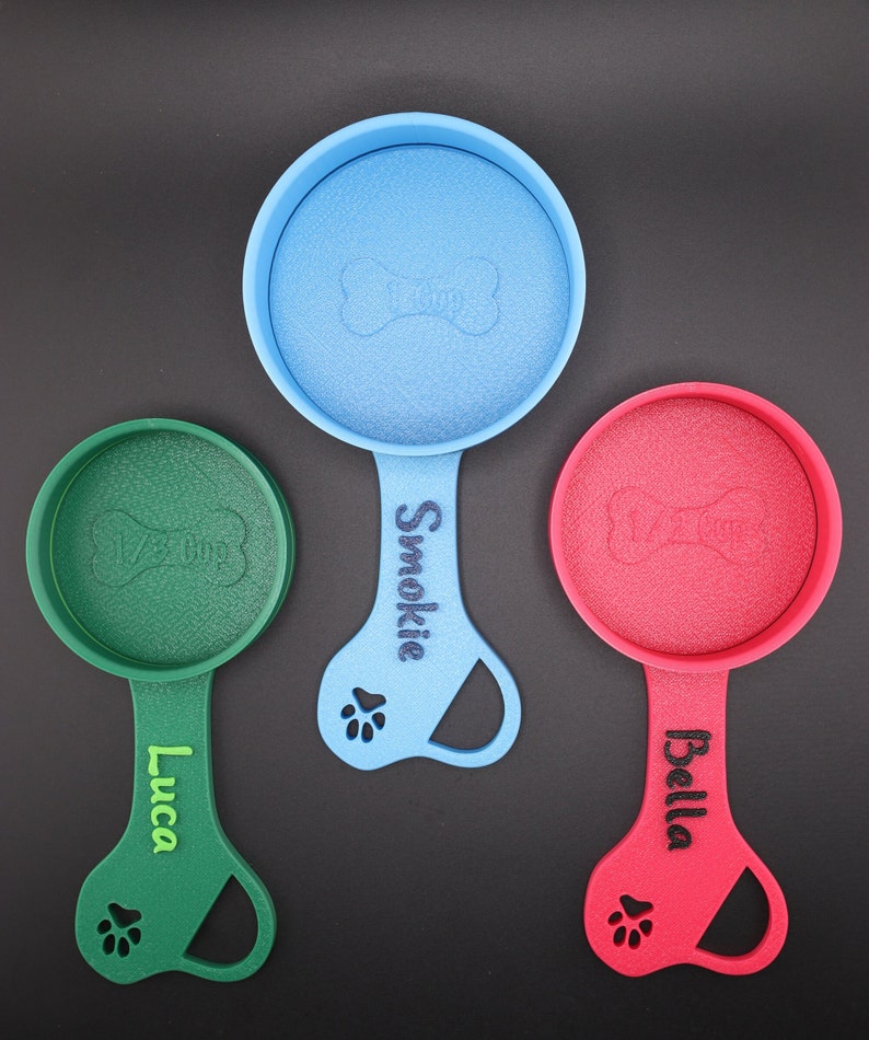 Personalized Dog Food Scoop with Name Gift for Dog Lover