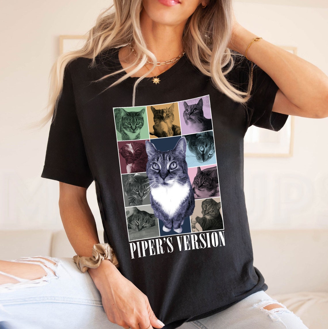 Personalized Vintage Pet Photo Sweatshirt Hoodie Gift for Pet Lovers