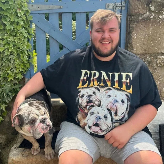 Personalized Vintage Tee with Pet Photos Gift for Pet Lovers