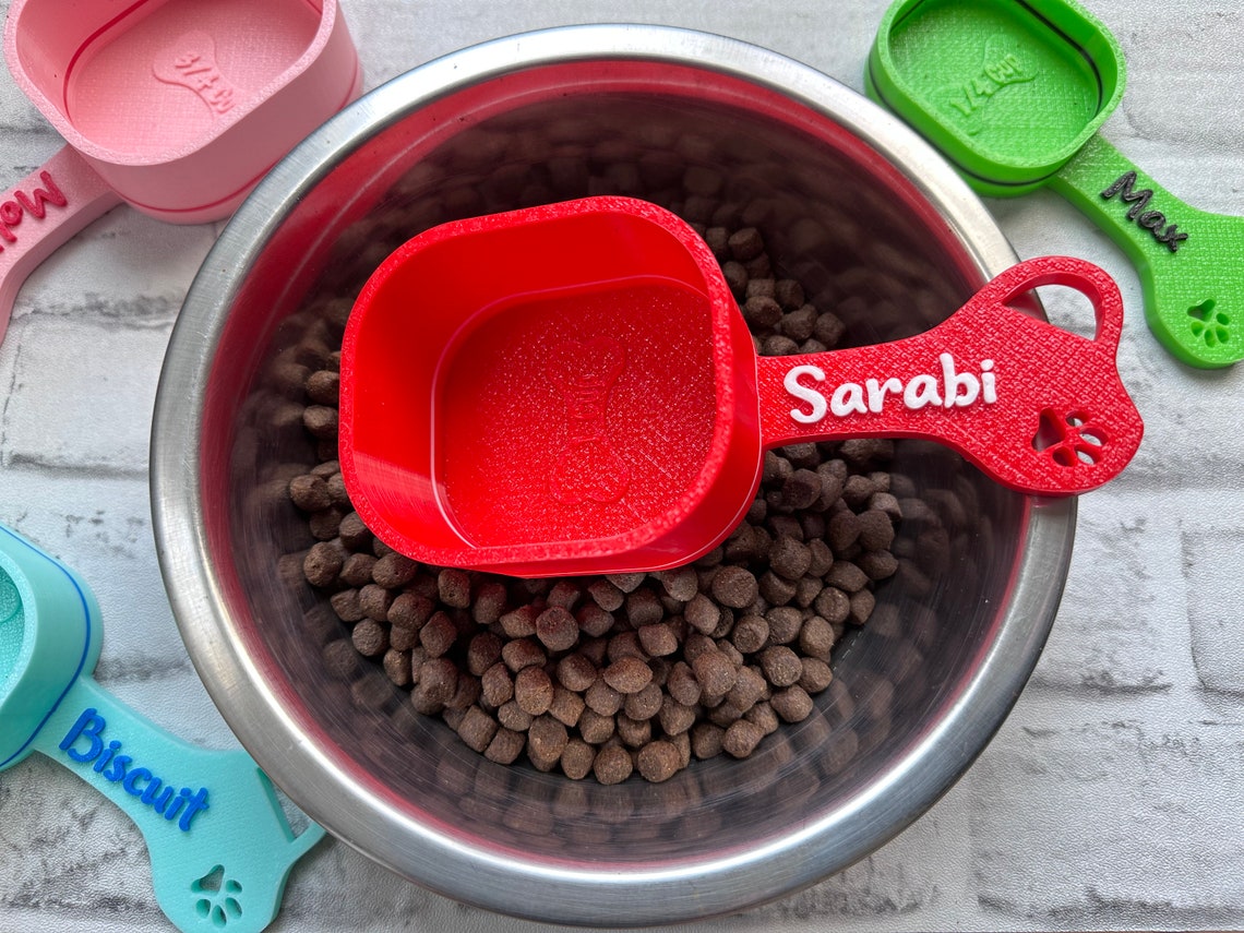 Personalized Dog Food Scoop with Name Gift for Dog Lover